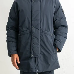 Mirco Twill Long Parka 7100008 Navy Blue