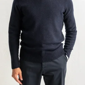 Geelong Lambwool Crewneck Navy