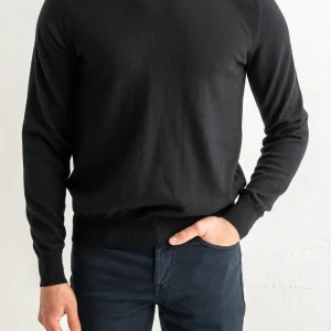Superfine Merino Crewneck Black