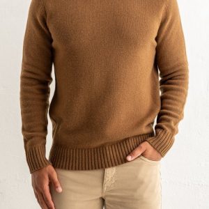 Geelong Lambwool Crewneck Brown