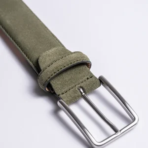 Leather Belt Olive