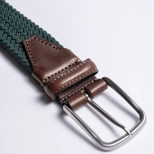 Stretch Woven Belt Dark Olive
