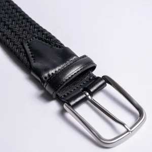 Stretch Woven Belt Black