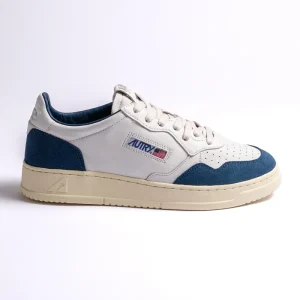 Medalist Goat Suede Sneaker White/Capri