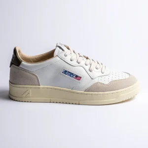 Medalist Leather Suede Sneaker White/Teak