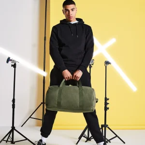 Vintage Canvas Barrel Bag