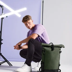 Block ryggsäck med rulltopp