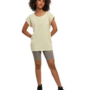 T-shirt med förlängd axel för damer