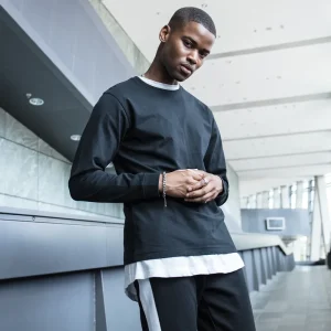 Långärmad med manschettribba