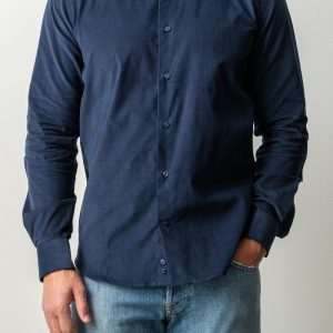 Baby Cord Cotton Shirt Navy