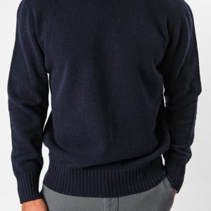 Clark Wool Sweater Navy Blue