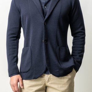 Dwayne Knitted Jacket Navy