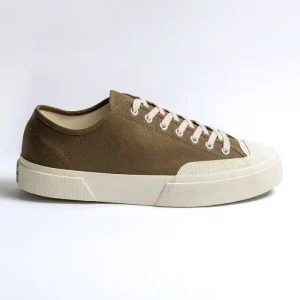 Works Cotton Canvas Sneaker GREEN OLIVE