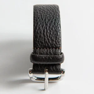 CALLA LEATHER BELT Dark Brown