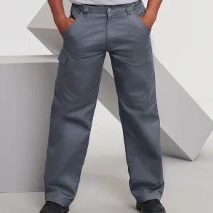 Byxor i polycotton twill för arbetskläder