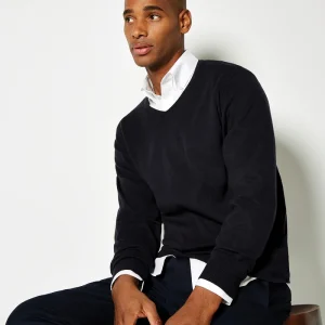 Arundel V-Neck Sweater Långärmad (Klassisk figursydd)