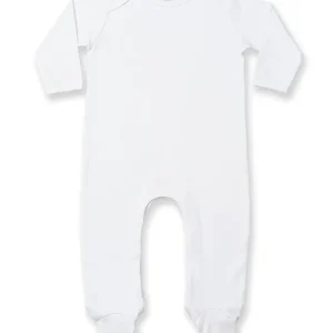 Kontrastfärgad långärmad sovoverall