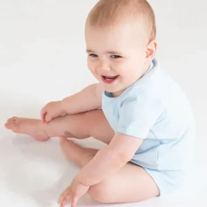 Kortärmad Bodysuit med öppning i halsen