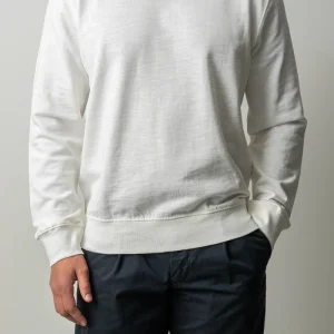Light Cotton Sweatshirt Offwhite