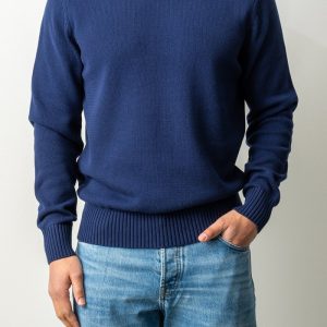 Luxury 7 Gauge Crewneck Blue