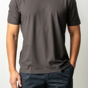 Luxury Creped Cotton T-shirt Grey