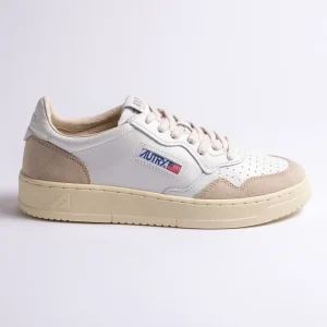 Medalist Leather Suede Sneaker White