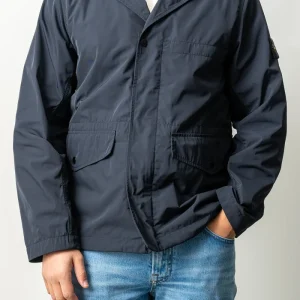 Micro Twill Blazer A100001 Navy Blue