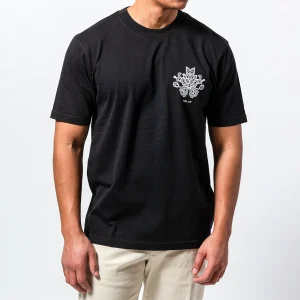 Adam print Tee 3209 BLACK