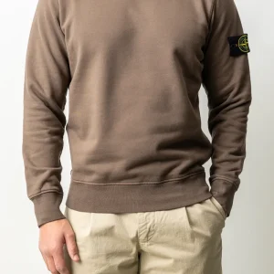 Organic Cotton Fleece Crewneck 6100060 Shadow Brown