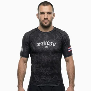 Rashguard Muay Thai - Schwarz