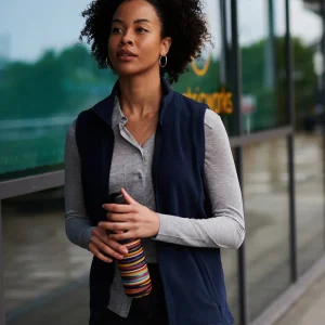 Bodywarmer i mikrofleece för kvinnor