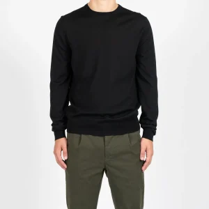 ROYAL 120'S MERINO CREWNECK Black