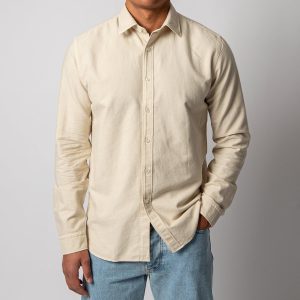 WASHED CASUAL OXFORD SHIRT Beige