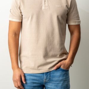 Sunfaded SS Polo Oat Beige