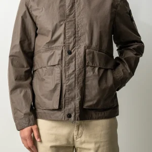 Waxed Pigment Cotton Tela Jacket 4100054 Shadow Brown