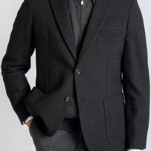 Wool Structured Blazer Antracite