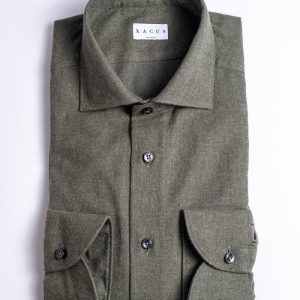 Heavy Flannel Shirt Green