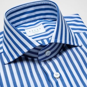 Dobby Wrinkle Free BLUE STRIPE