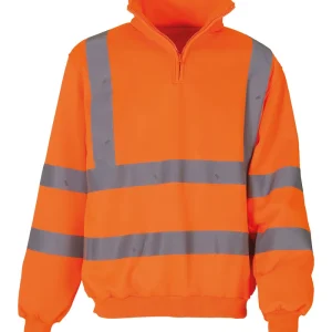 Hi-Vis Sweatshirt med dragkedja (Hvk06)