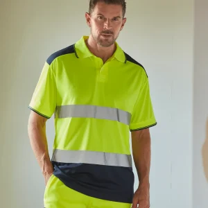 Hi-Vis tvåfärgad polotröja (Hvj220)
